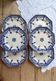 6 flat plates made of ironstone Longchamp model Rouen 19th century