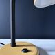 Vintage 1970s mustard yellow gooseneck desk lamp.