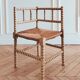 Chaise d'angle vintage rénovée, années 50