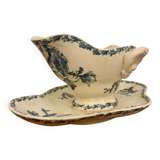 Gien iron earth sauce boat