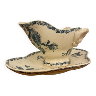 Gien iron earth sauce boat