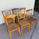 Set of 6 vintage bistro chairs