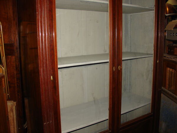 Bibliothèque de la fin du XIX siècle en acajou de cuba