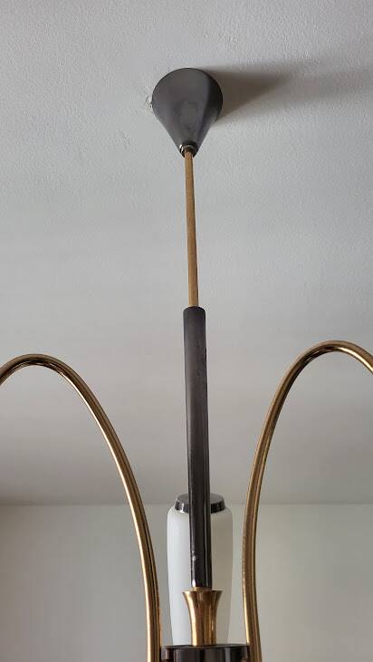 Vintage three-branch light fixture