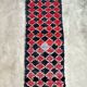 Moroccan carpet red/black - 76 x 253 cm