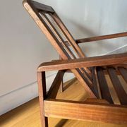 Vintage wooden armchair for children 1960
