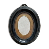 Black metal frame gold background Napoleon III