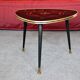 Table basse tripode compas design graphique 60s