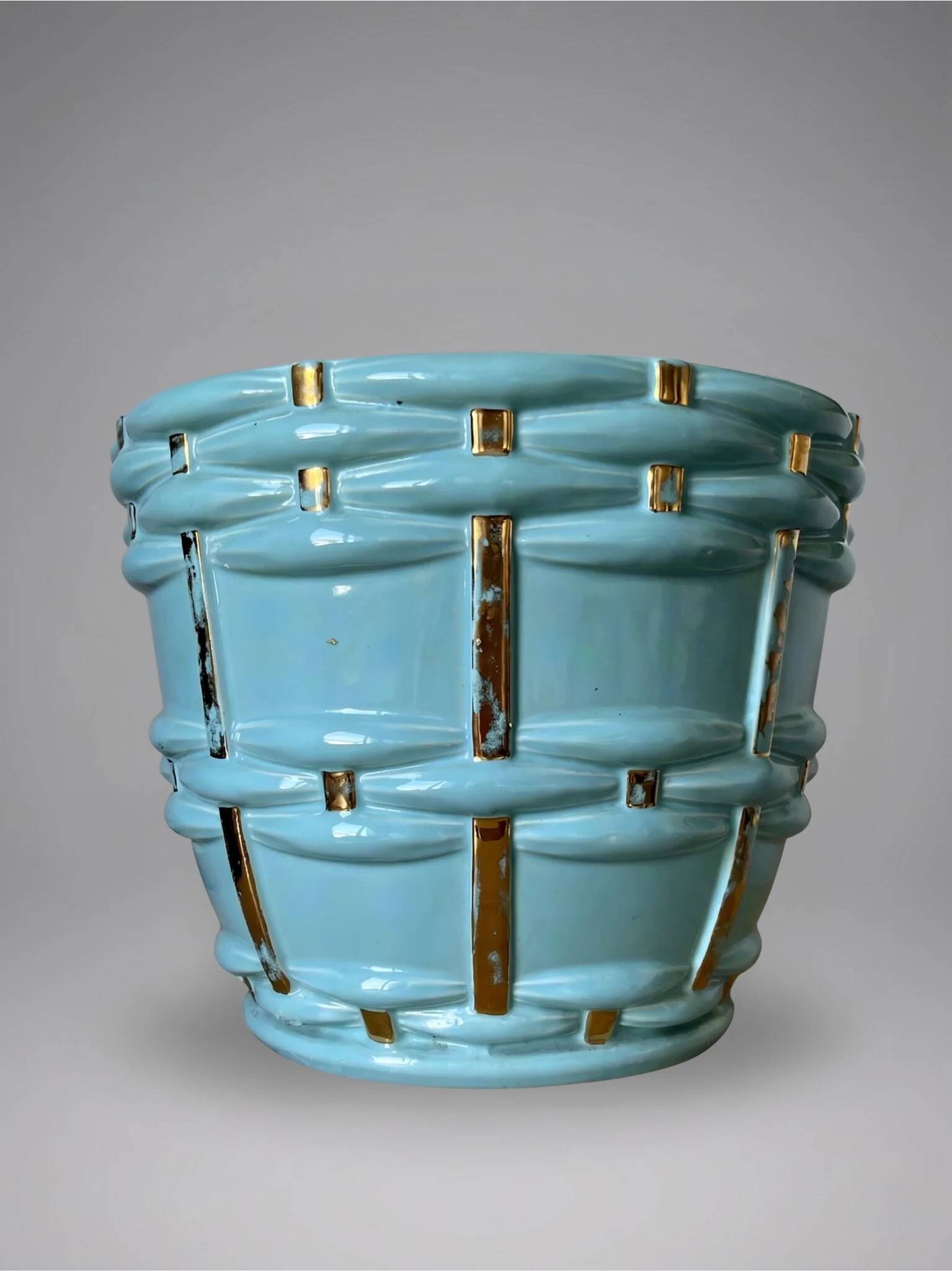 Saint-Clément cache-pot planter signed by Blanche Letalle model 4086-000