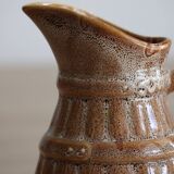 50cl glazed ceramic pitcher with beer barrel decoration