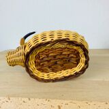 Wicker basket artisanal bull