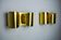 Pair of "Foglios" brass wall lights, Italy, 1970