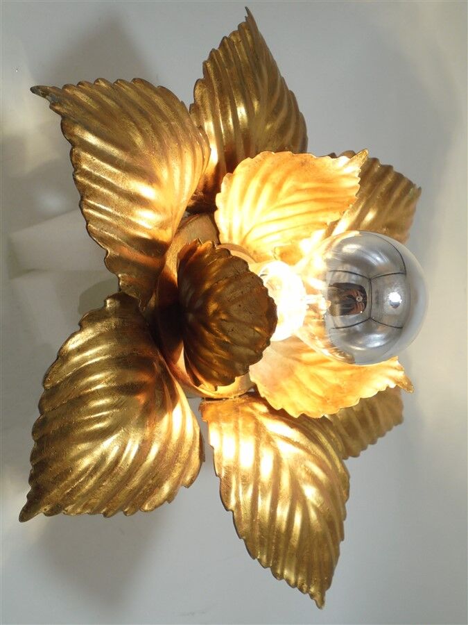 Masca golden flower wall lamp