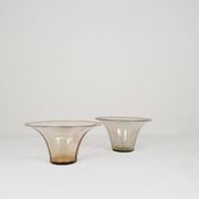 Art Deco Ensemble / Swedish Grace of 4 Glass Containers by Simon Gate Orrefors Sweden 1920s