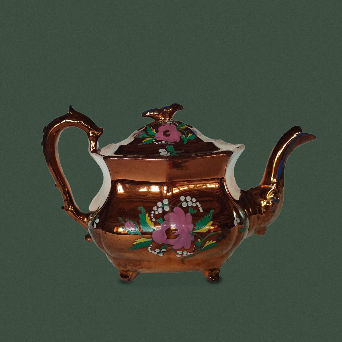 Staffordshire so-called Jersey earthenware teapot
