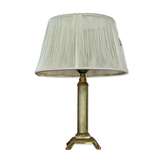 Bedside lamp with brass base