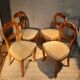 Serie de 4 chaises en frêne blond