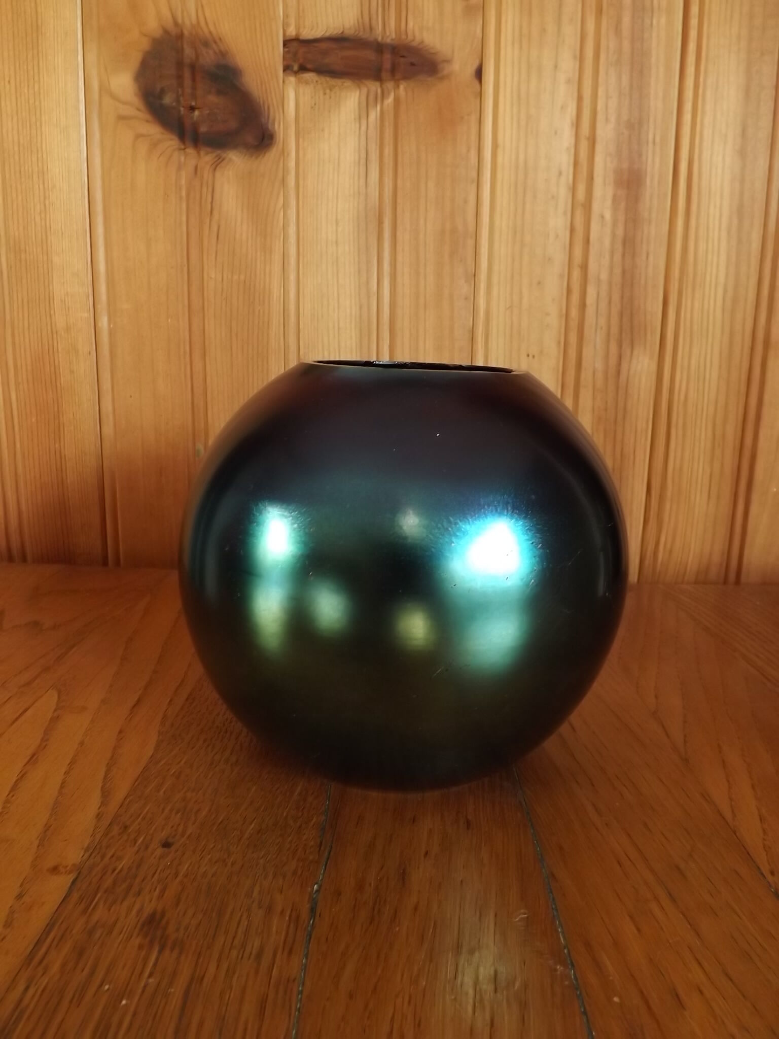 Vase ball iridescent czechoslovakia 1930 1940 art deco