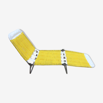 Chaise longue scoubidou extérieur