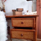 Maugrion rattan desk