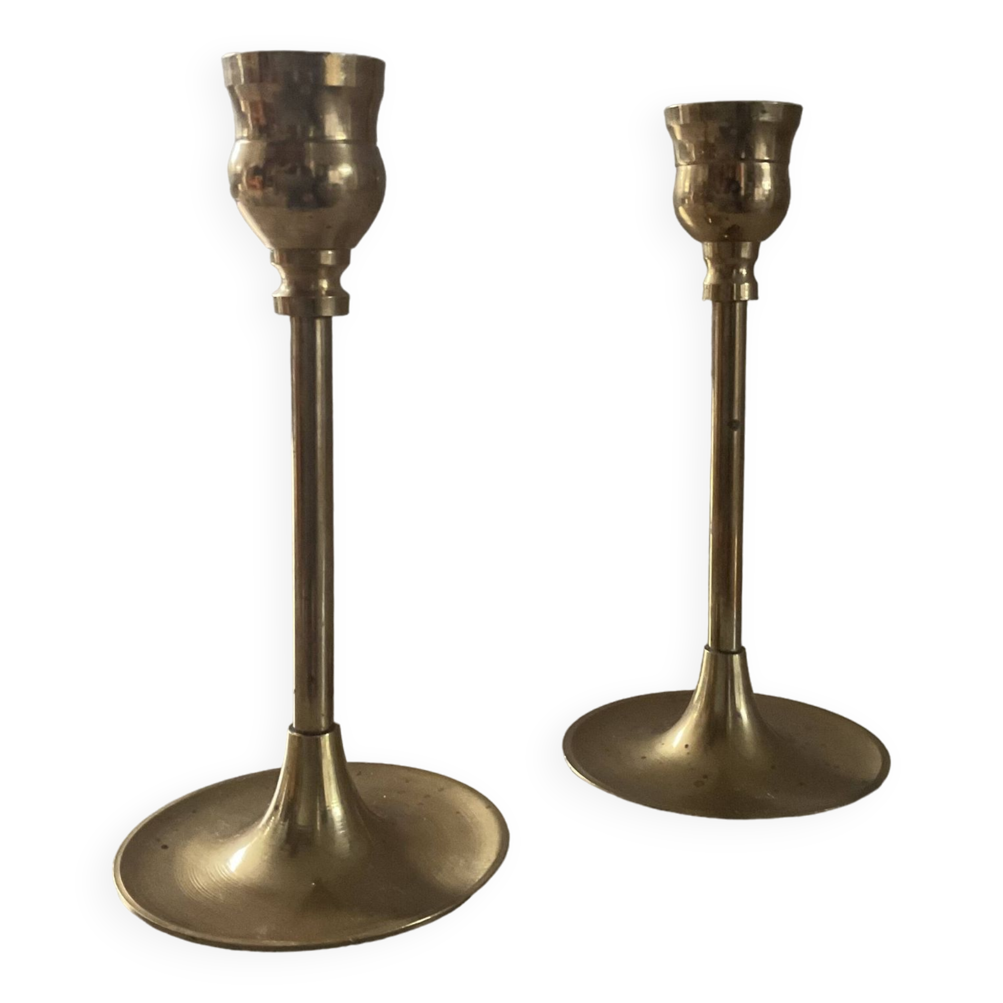 Pair of vintage brass candlesticks