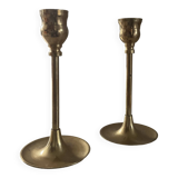 Pair of vintage brass candlesticks