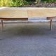 Louis XV extendable round table in solid raw oak 210cm and X marquetry