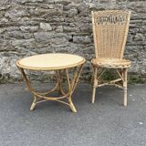 Rattan coffee table