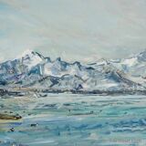 Alexander Michael - Lake Chiemsee in Bavaria oil on canvas 1982