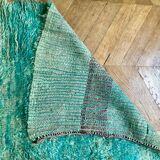 Green boujaad carpet 110x220cm