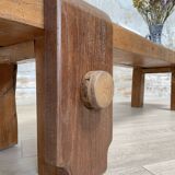 Primitive solid wood coffee table.