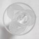 Cristal d'Arques vase with frosted glass butterfly relief Height 20 cm