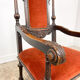 Fauteuil en chêne sculpté du XIXe siècle