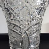 Bohemian crystal vase from the 60s and 70s