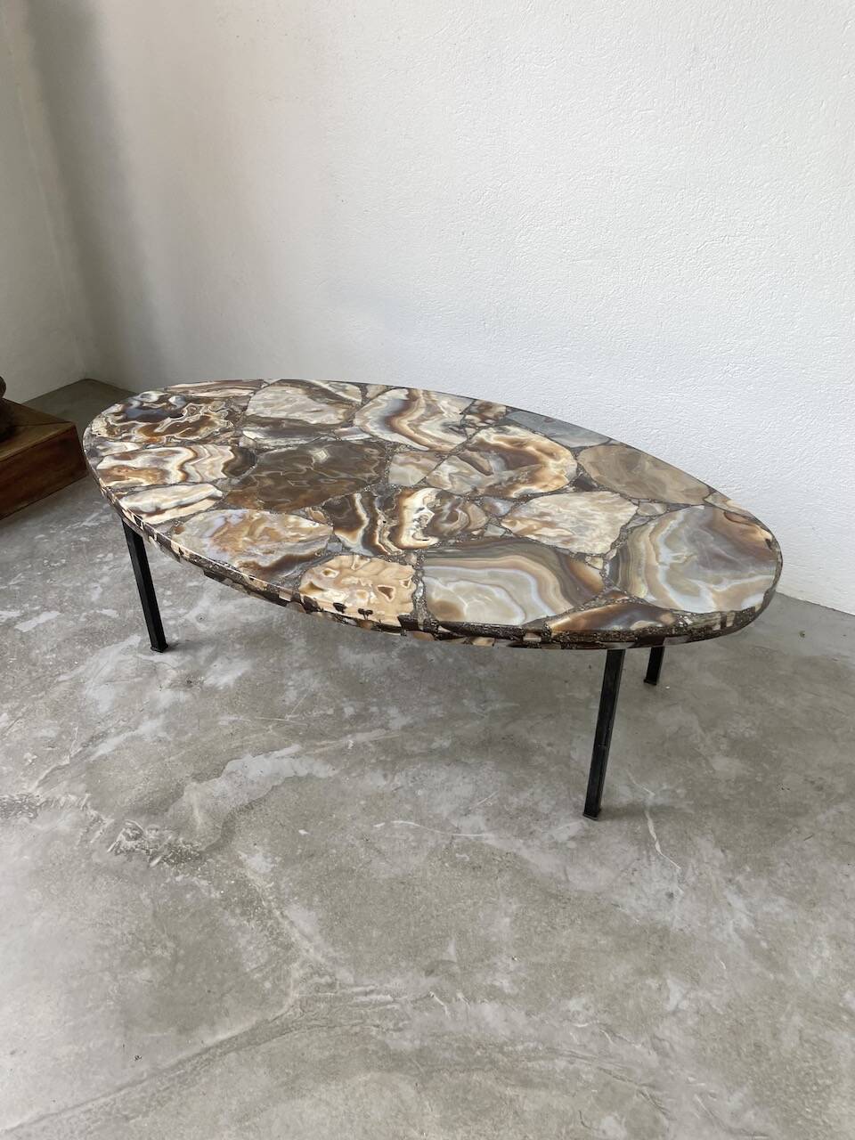 1950s Madagascar aragonite coffee table