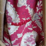 Square-shaped 1960s wicker knitting cart worker