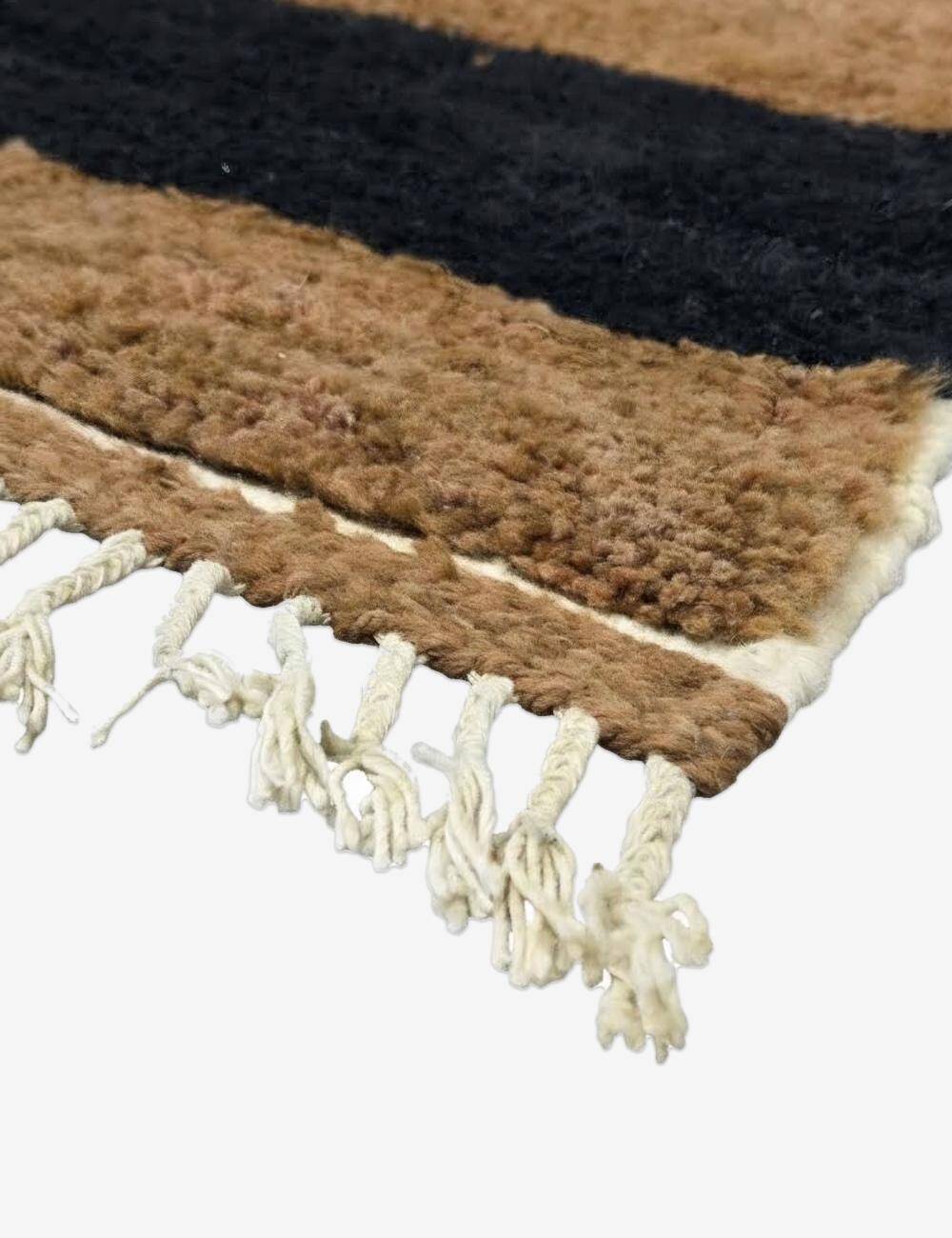 Contemporary brown and black rug - 10.1 x 6.7 ft / 307 x 205 cm