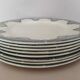8 flat plates iron earth Salins, model Céline