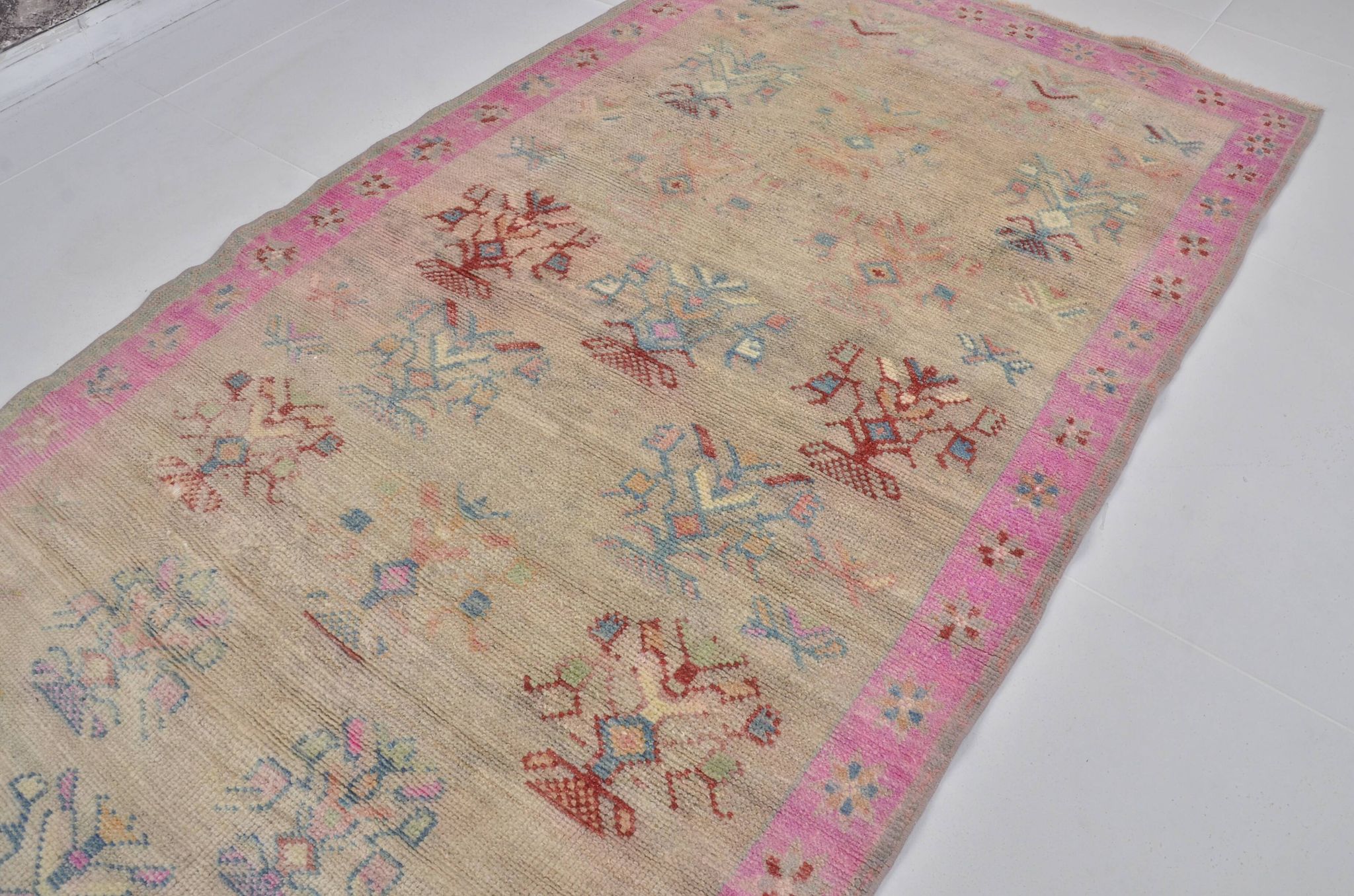 Oushak Anatolian Wool Carpet sku 1424