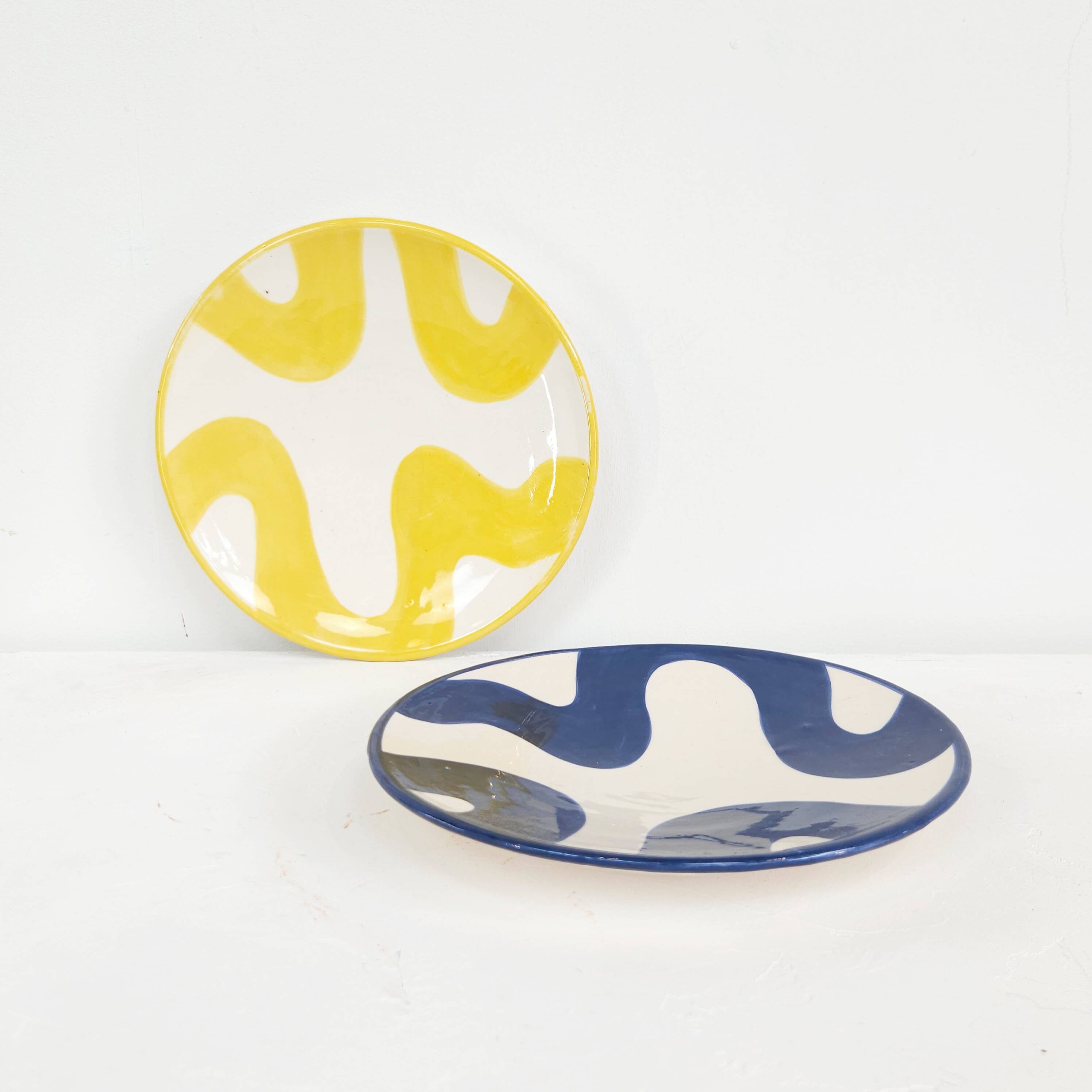 Assiette moyenne - PINCEAU bleu