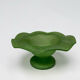 Vintage hand-blown glass fruit bowl