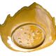 Leaf-shaped dish in glazed ceramic, 1960s-70s