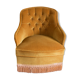 Fauteuil crapaud or