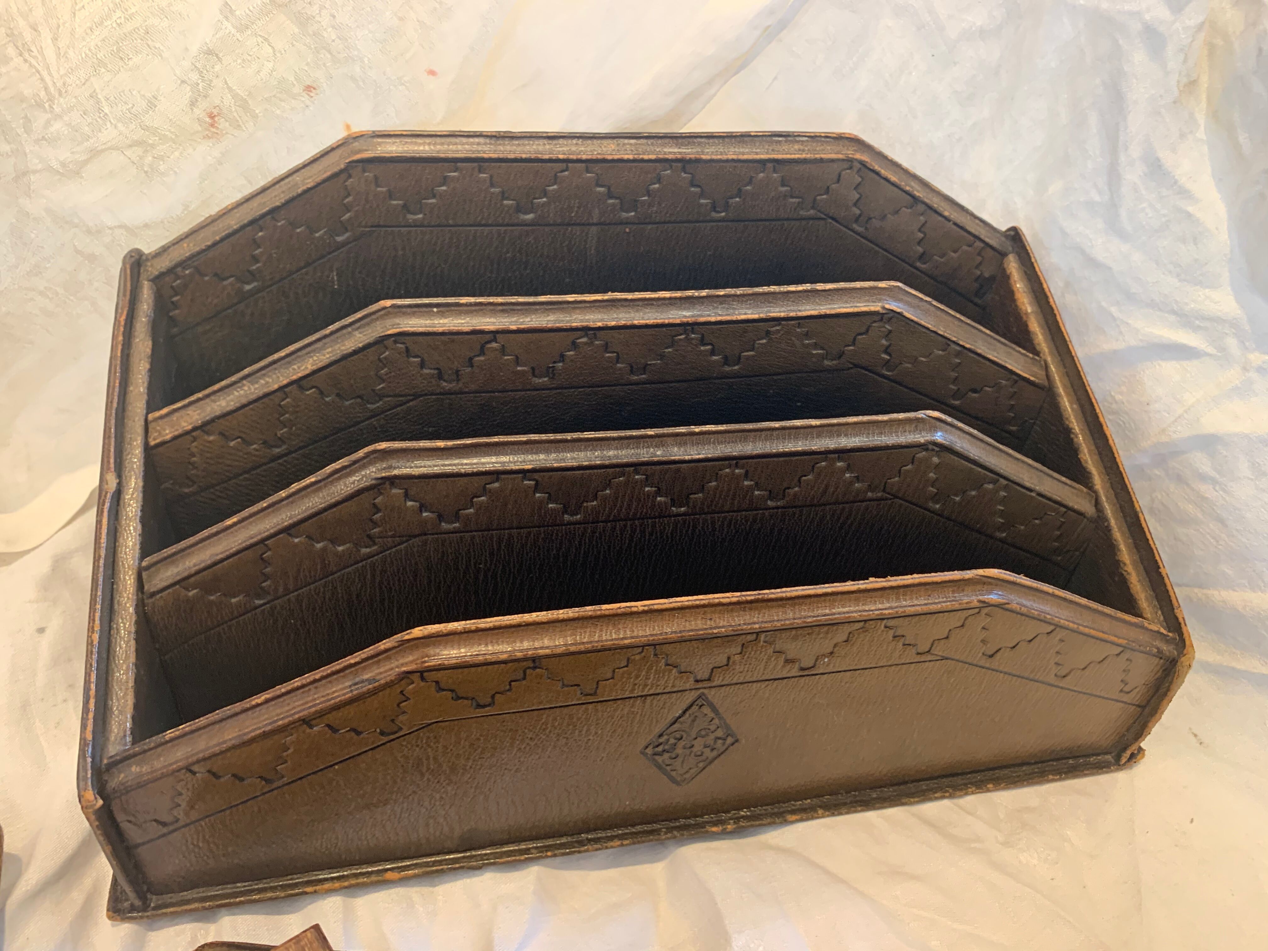 Leather office necessities