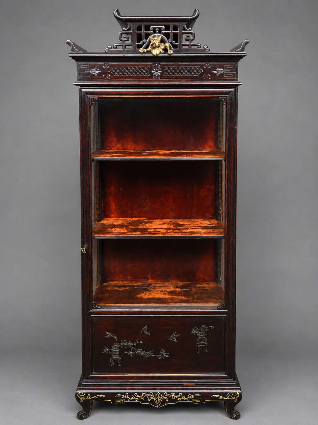 Japanese-style display cabinet.