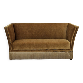 1960s, Danish 2 seater sofa, furniture velour, original condition.