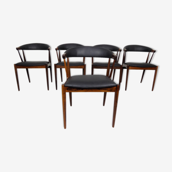 5 chaises en palissandres de Johannes Andersen 1960