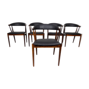 5 chaises en palissandres