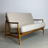 2seater sofa in oak by Tove & Edward Kindt-Larson