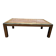 Contemporary coffee table in mahogany and marble.